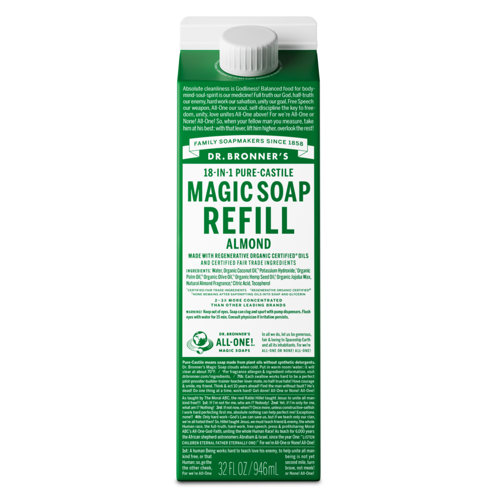 Almond - Pure-Castile Magic Soap Refill