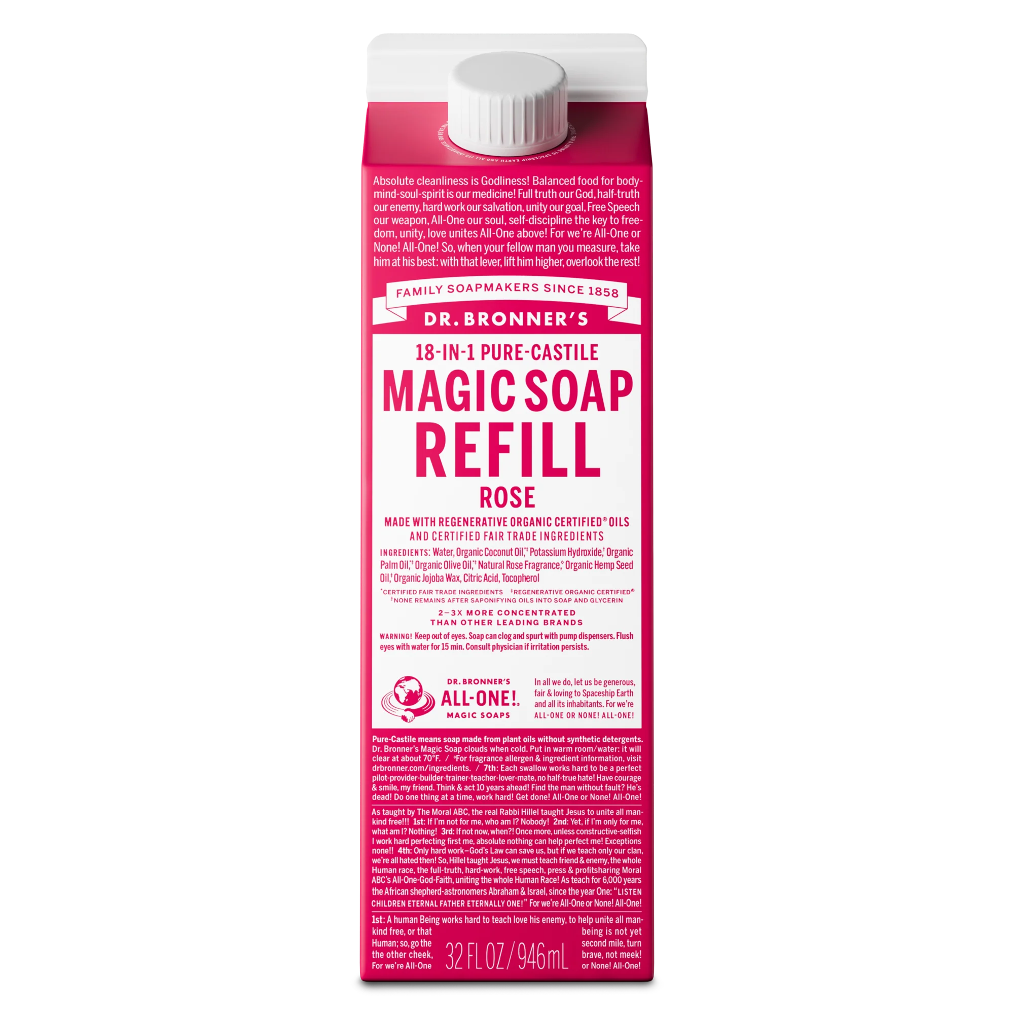 Rose - Pure-Castile Magic Soap Refill